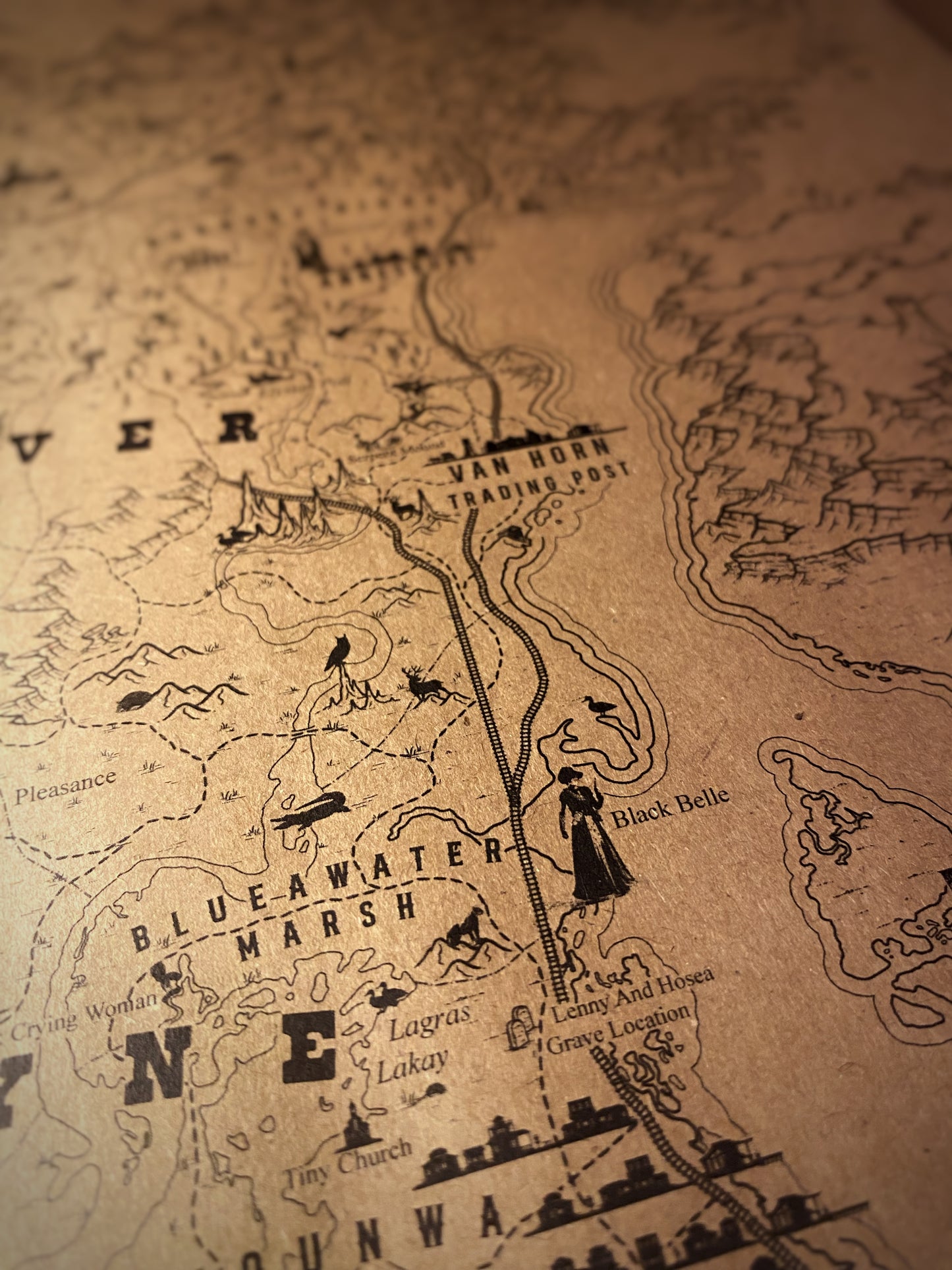 Red Dead Redemption Speculative Game Map, RDR Poster