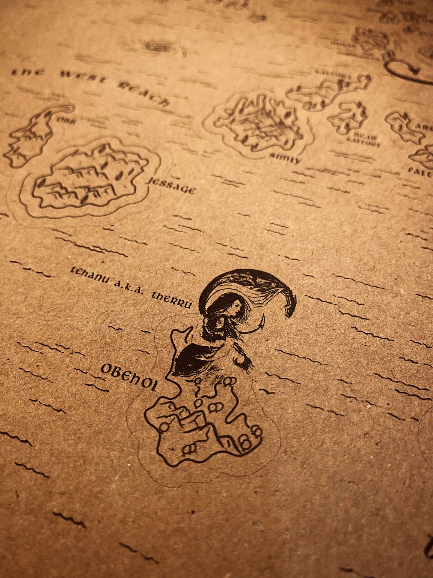 AWOES Earthsea World Map by Ursula K. Le Guin