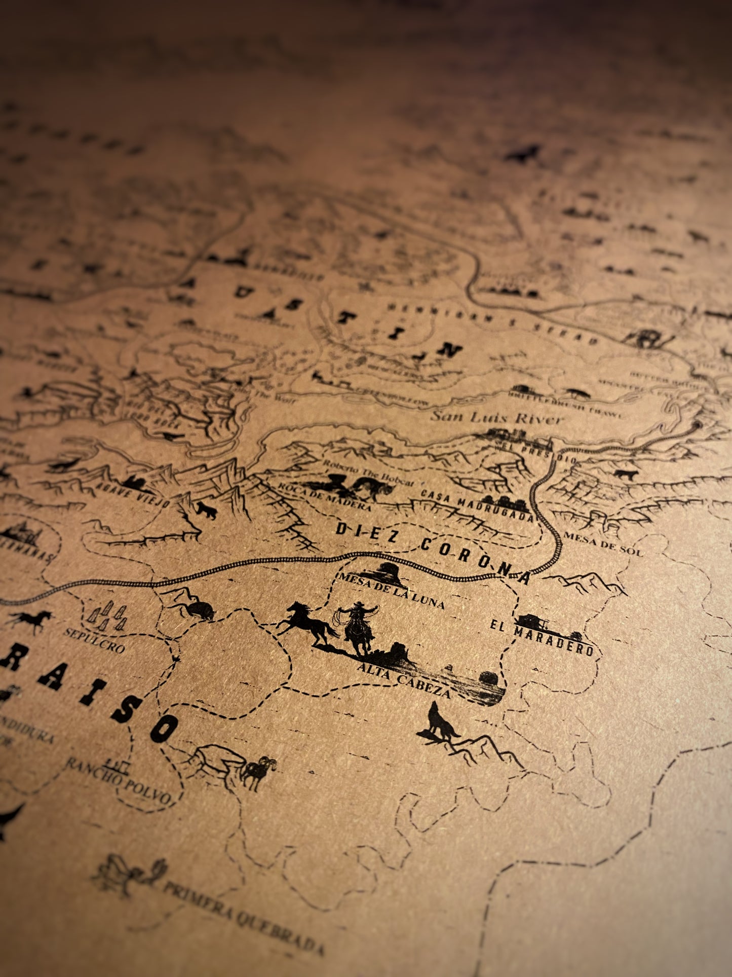 Red Dead Redemption Speculative Game Map, RDR Poster