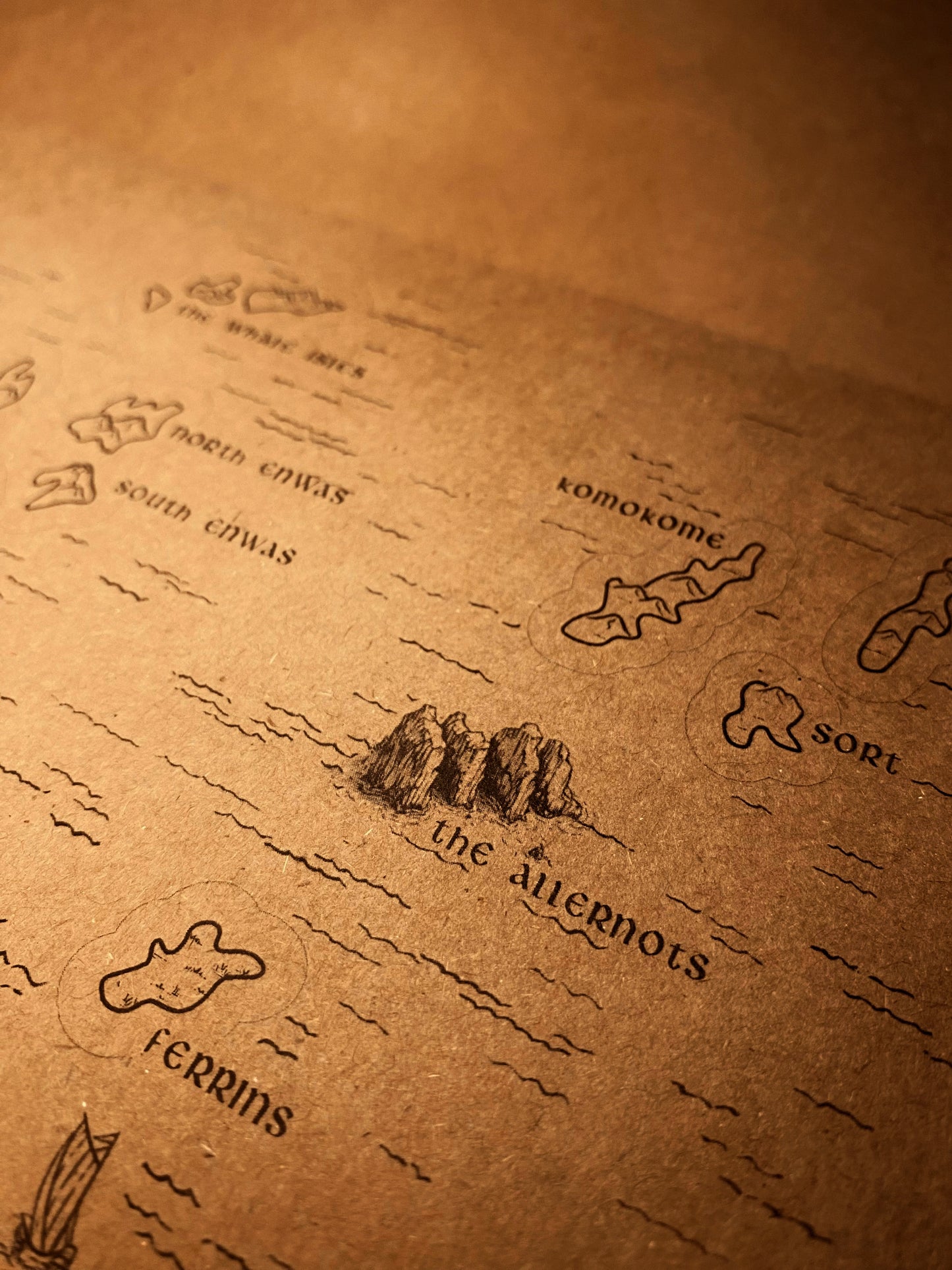 AWOES Earthsea World Map by Ursula K. Le Guin