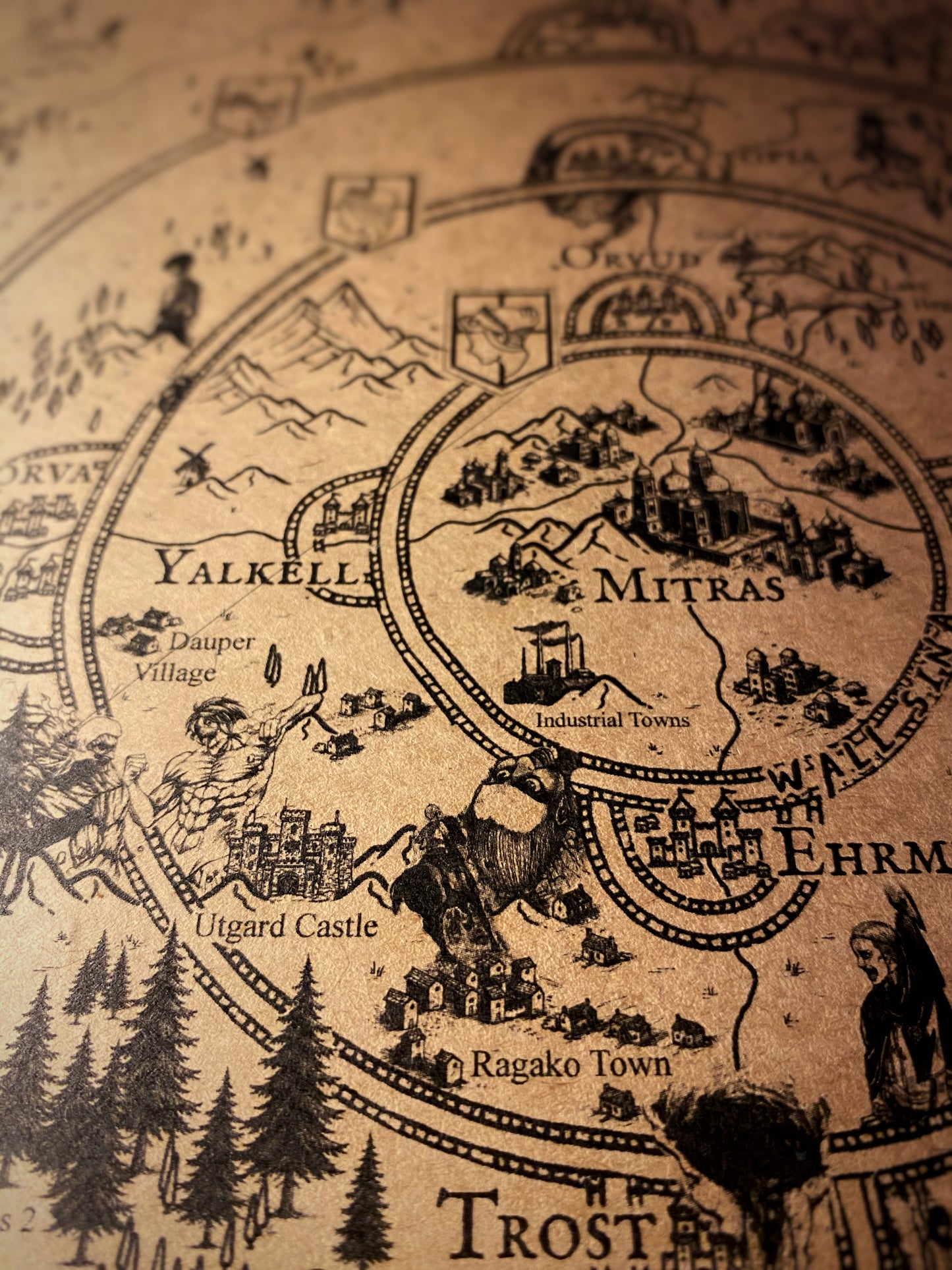 Mapa del mundo de One Piece, Póster de Monkey D. Luffy