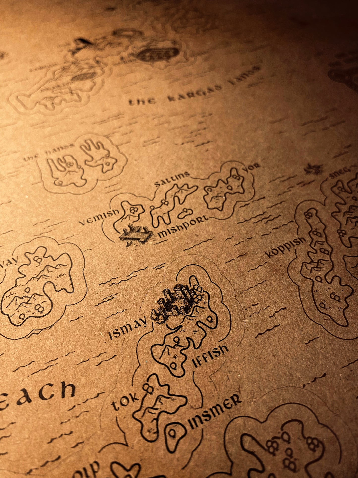 AWOES Earthsea World Map by Ursula K. Le Guin