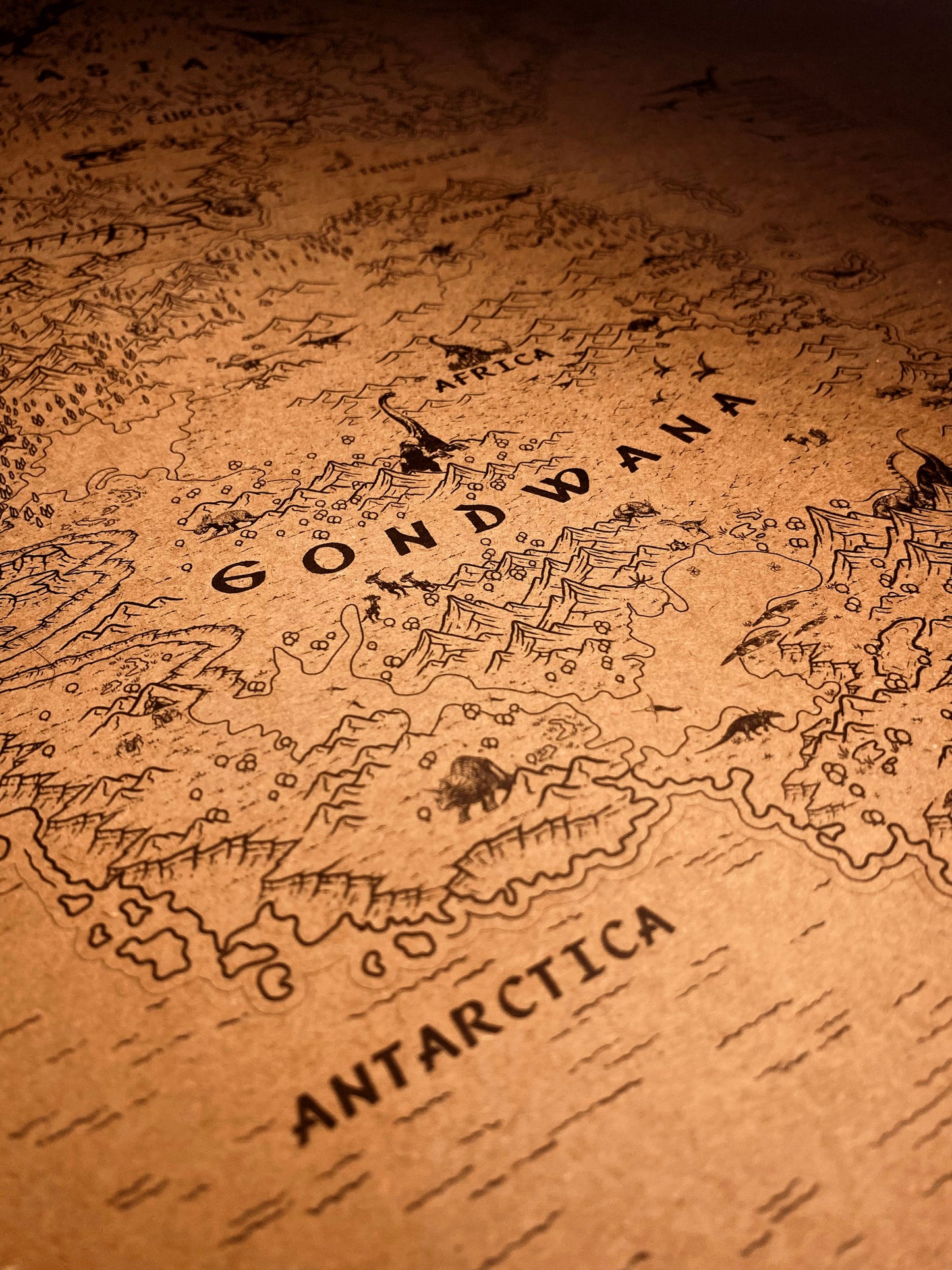 The Speculative Map of Supercontinent Pangaea