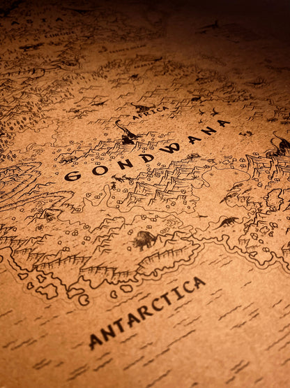 The Speculative Map of Supercontinent Pangaea
