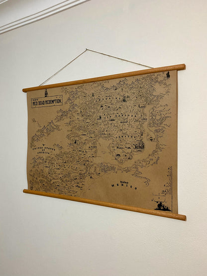 Red Dead Redemption Speculative Game Map, RDR Poster