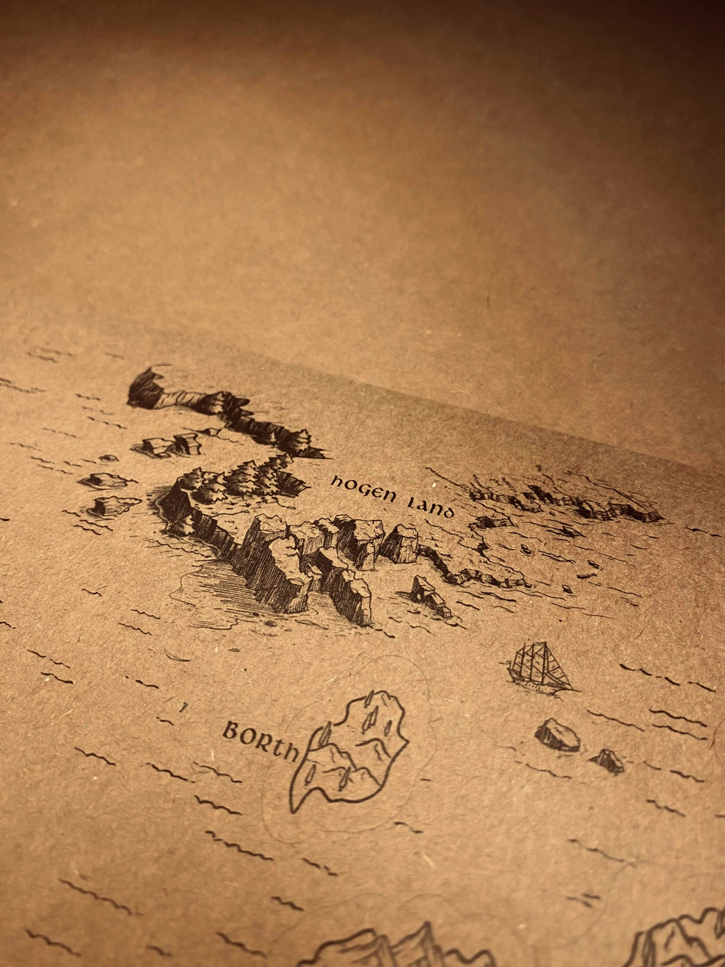 AWOES Earthsea World Map by Ursula K. Le Guin