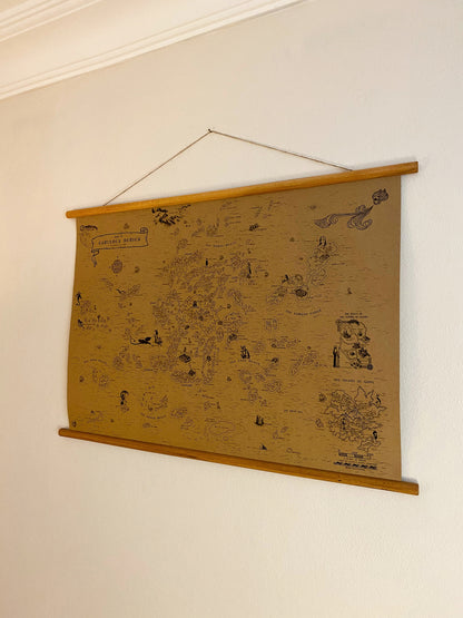 AWOES Earthsea World Map by Ursula K. Le Guin