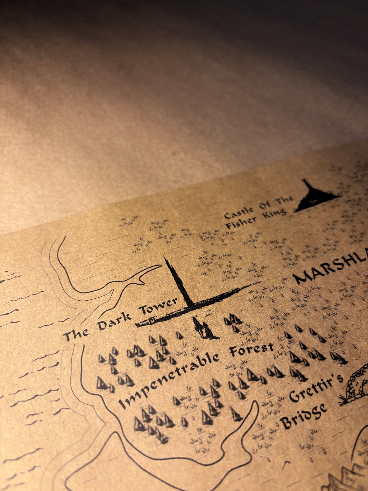 Map of the Kingdom of Camelot, Merlin Wall Art