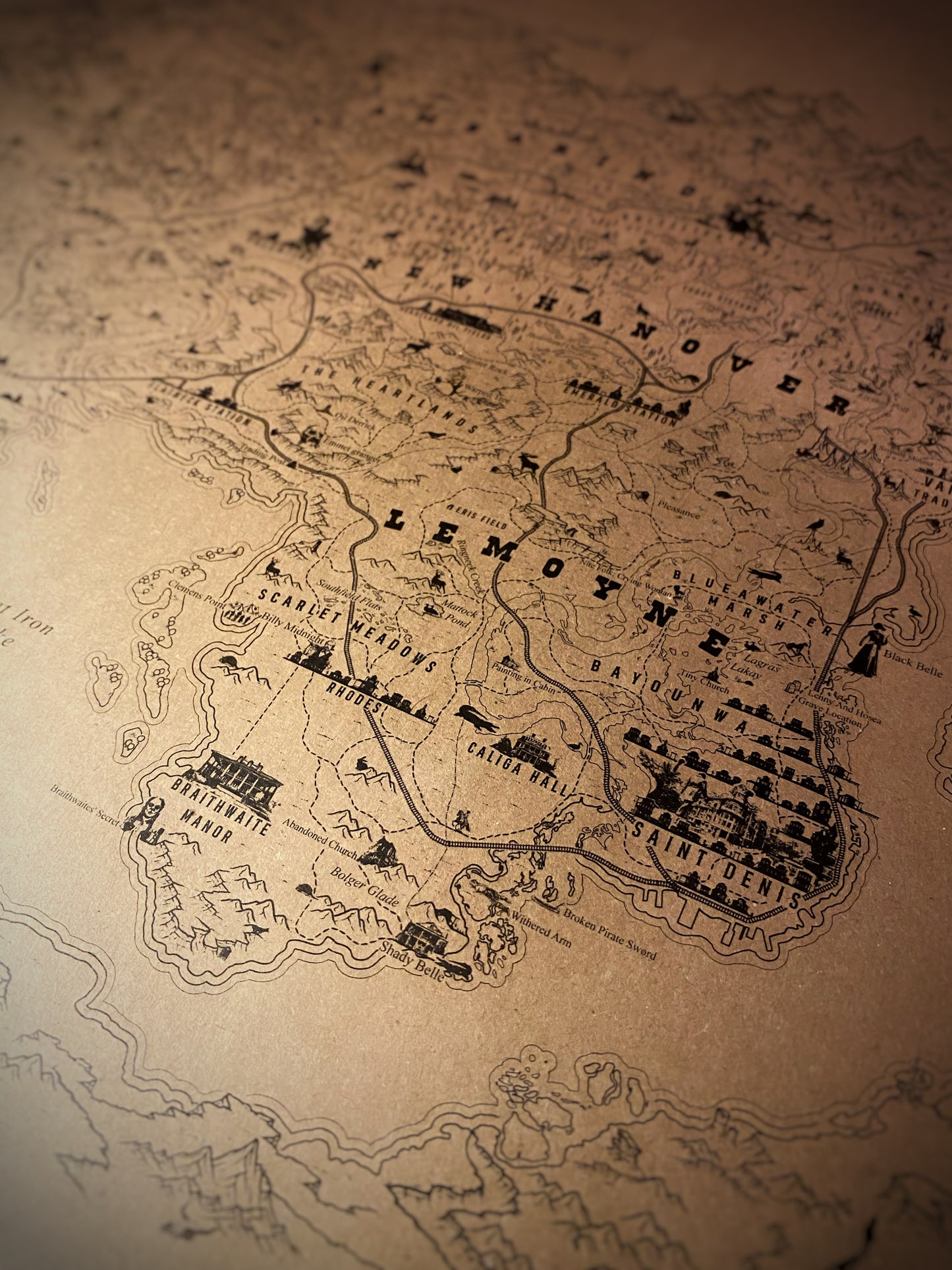 Red Dead Redemption Speculative Game Map, RDR Poster