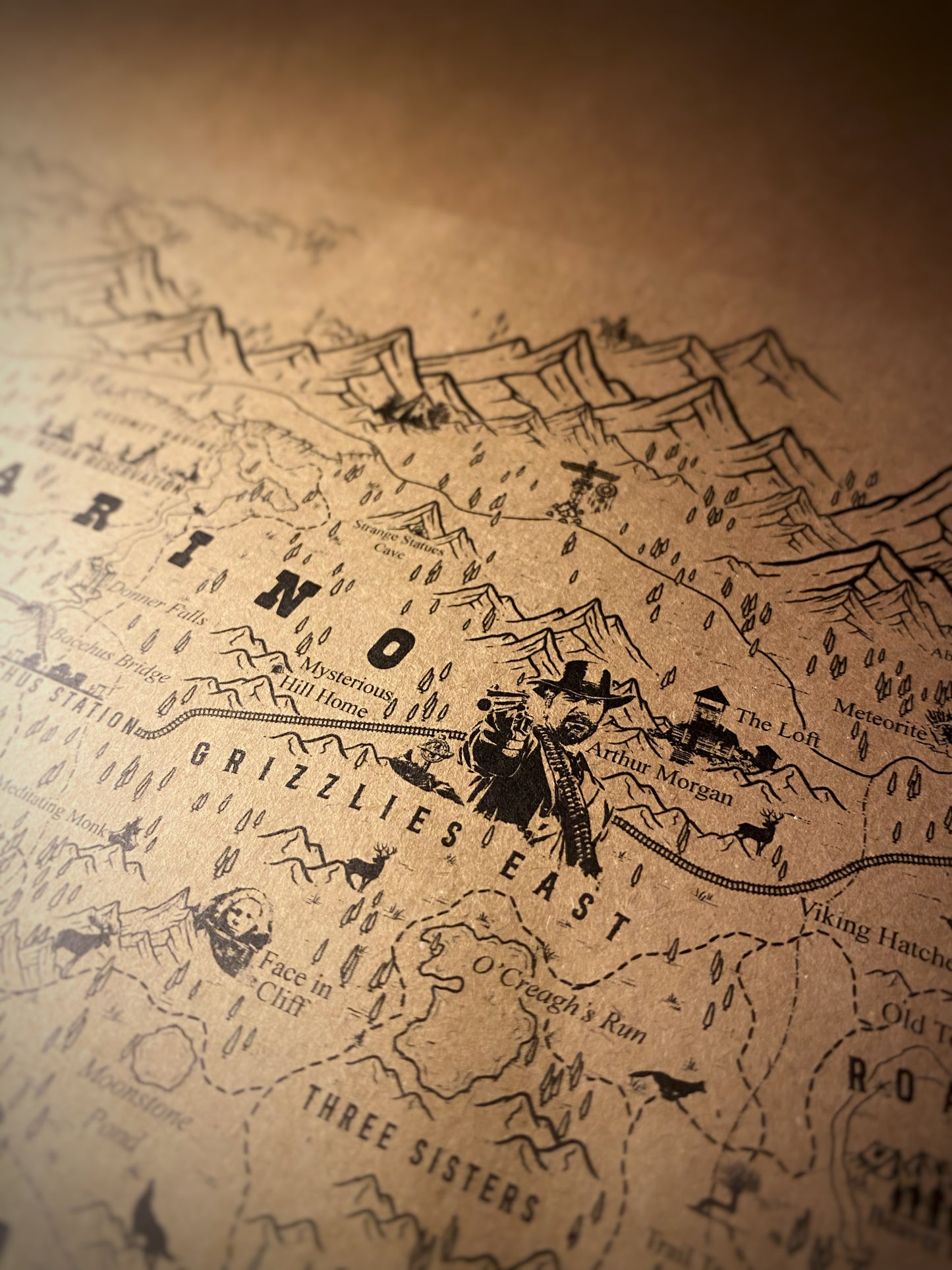Red Dead Redemption Speculative Game Map, RDR Poster
