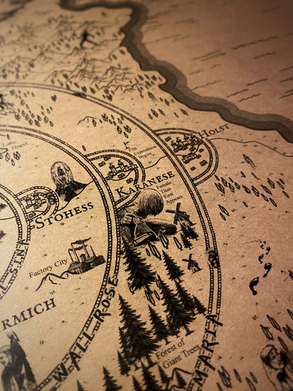 Mapa del mundo de One Piece, Póster de Monkey D. Luffy