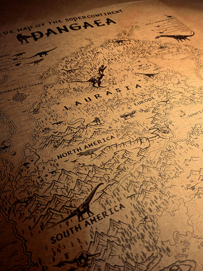 The Speculative Map of Supercontinent Pangaea
