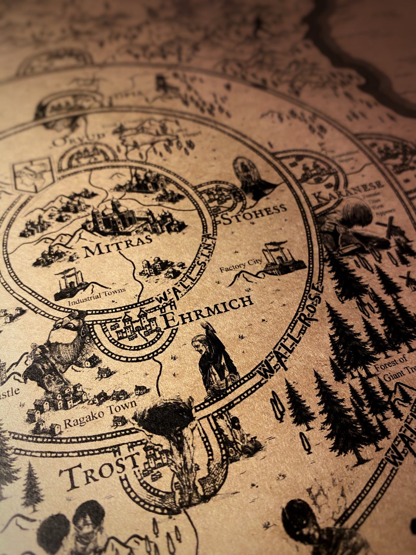 Mapa del mundo de One Piece, Póster de Monkey D. Luffy