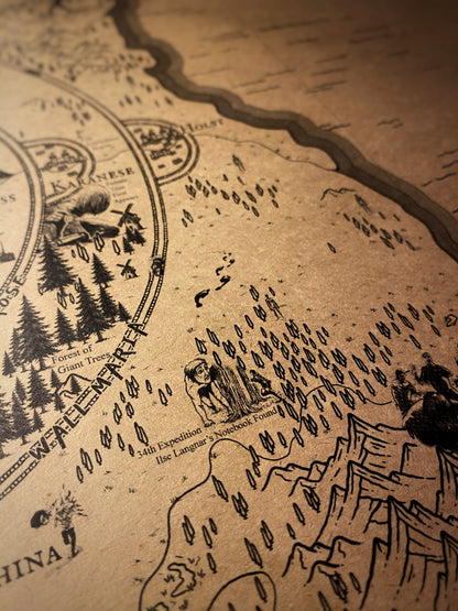 Mapa del mundo de One Piece, Póster de Monkey D. Luffy