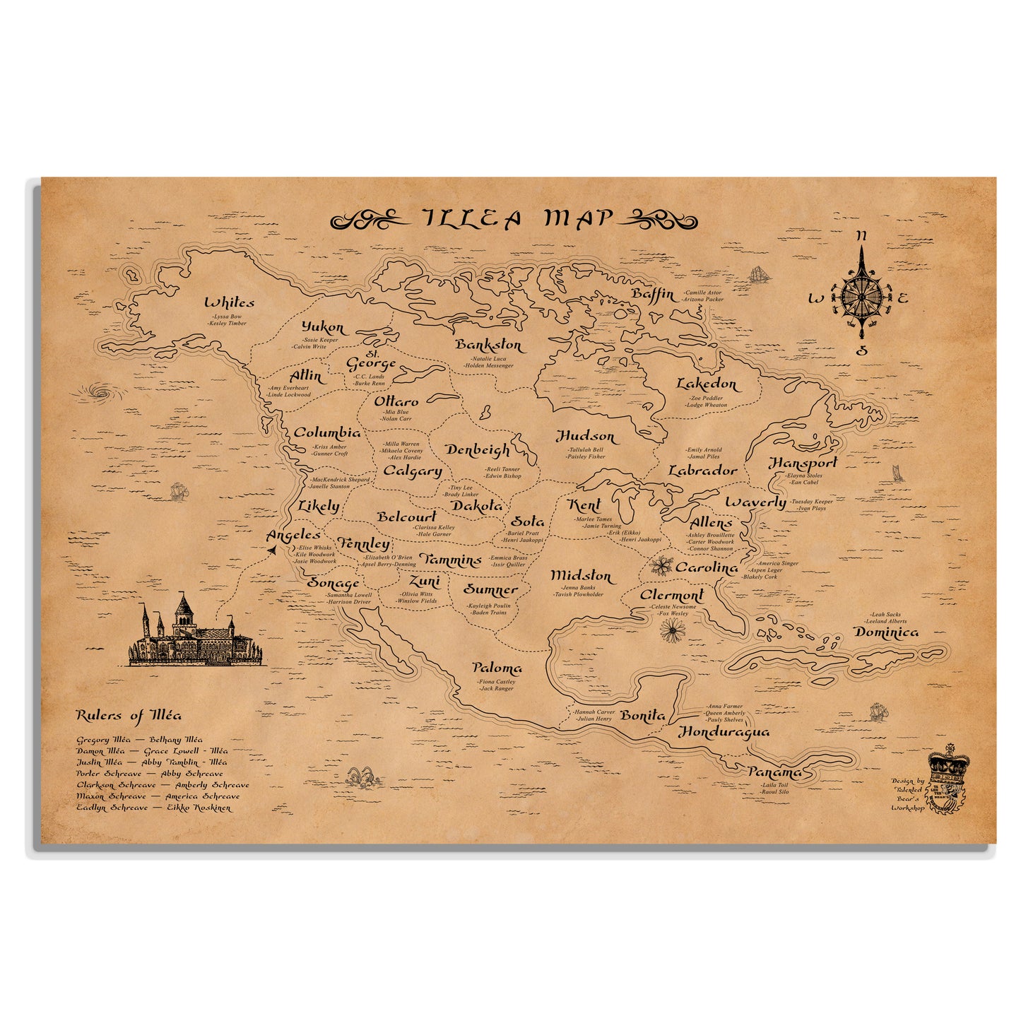 The Selection Universe, The Map of Illéa
