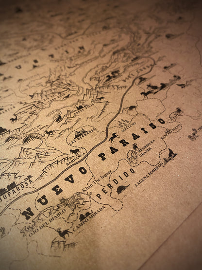 Red Dead Redemption Speculative Game Map, RDR Poster