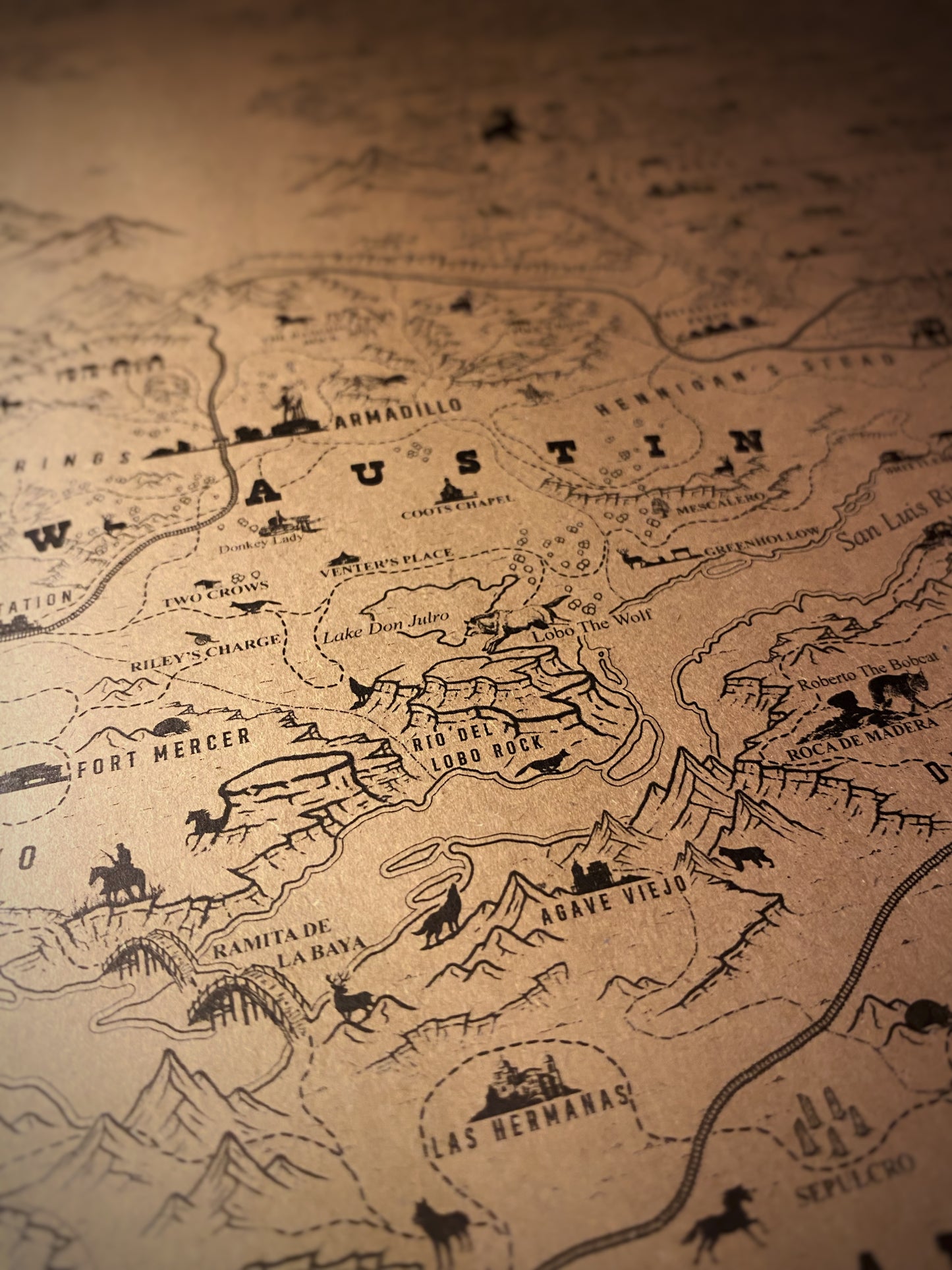 Red Dead Redemption Speculative Game Map, RDR Poster