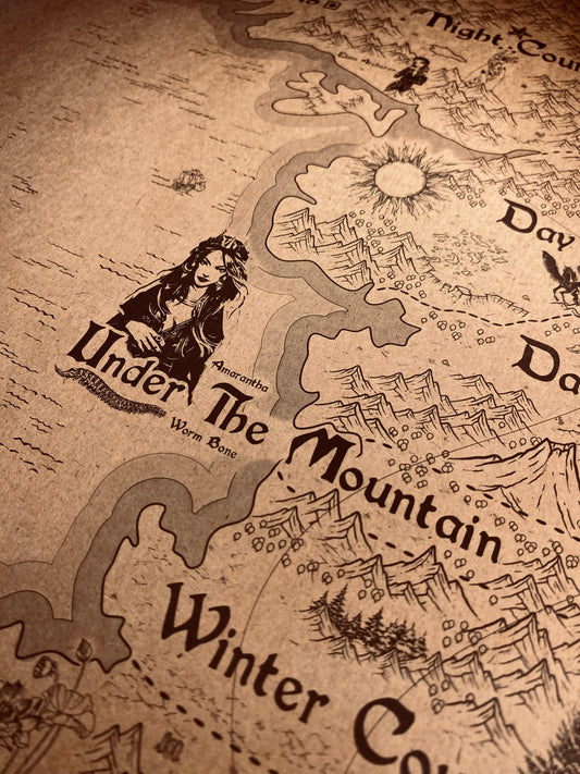 Sarah J Maas ACOTAR Universe Map, Prythian World Map