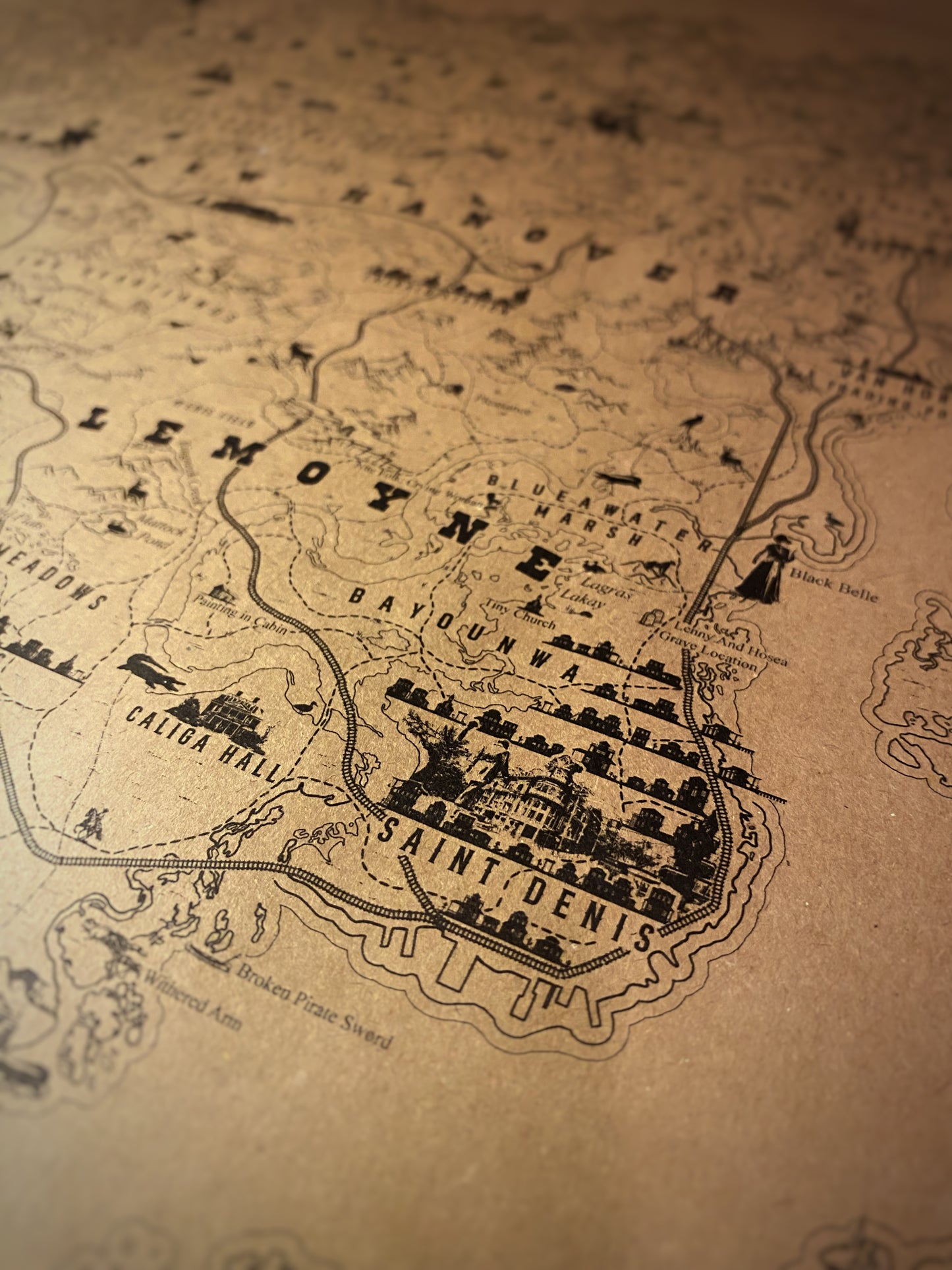 Red Dead Redemption Speculative Game Map, RDR Poster