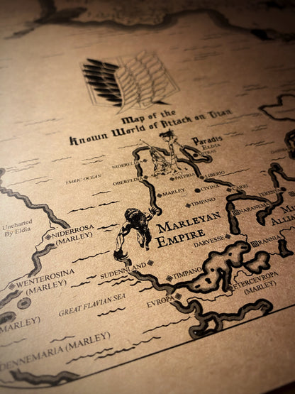 Mapa del mundo de One Piece, Póster de Monkey D. Luffy