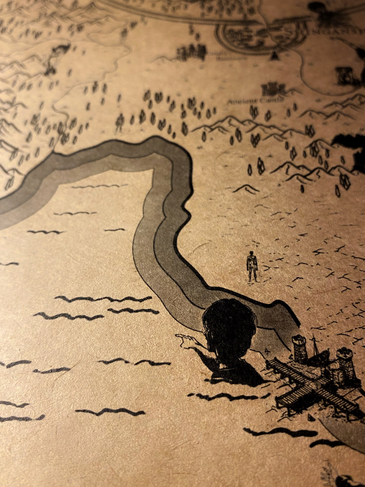 Mapa del mundo de One Piece, Póster de Monkey D. Luffy