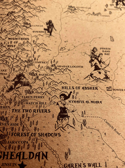 Carte du monde One Piece, Affiche de Monkey D Luffy