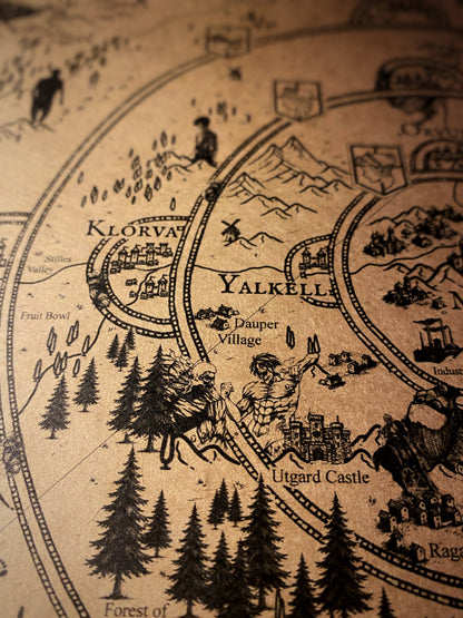 Mapa del mundo de One Piece, Póster de Monkey D. Luffy