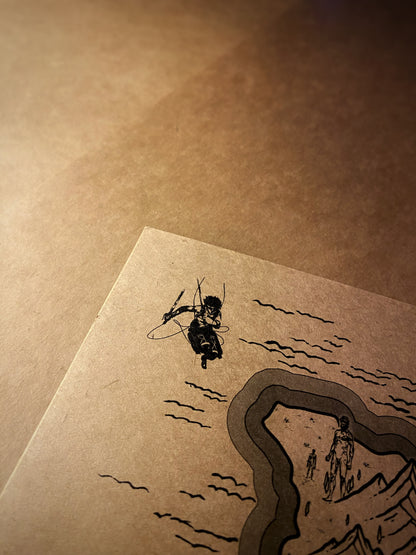 Mapa del mundo de One Piece, Póster de Monkey D. Luffy