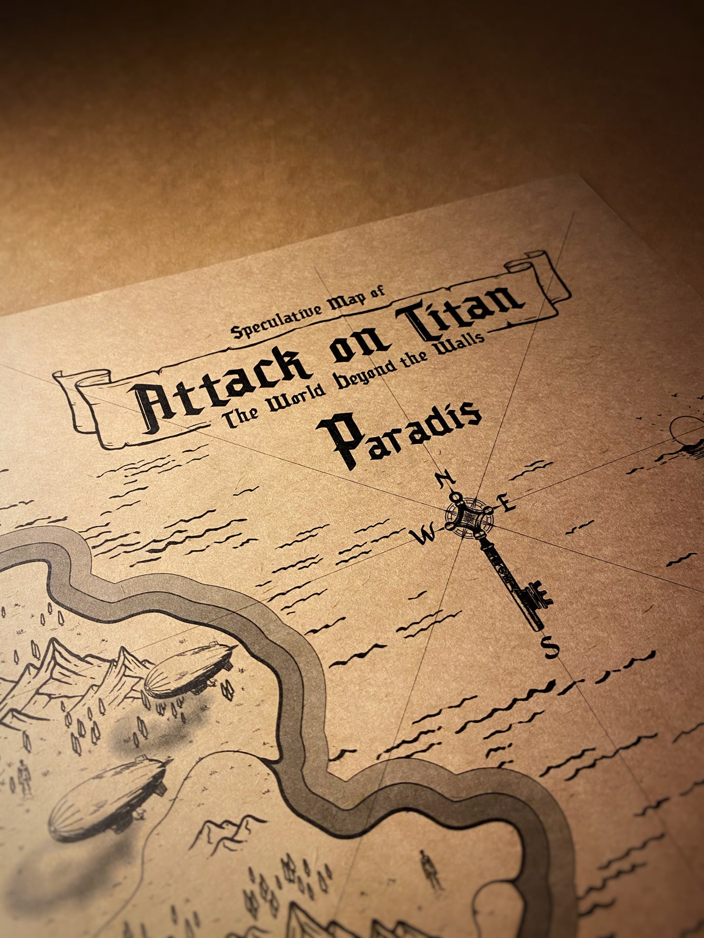 Mapa del mundo de One Piece, Póster de Monkey D. Luffy