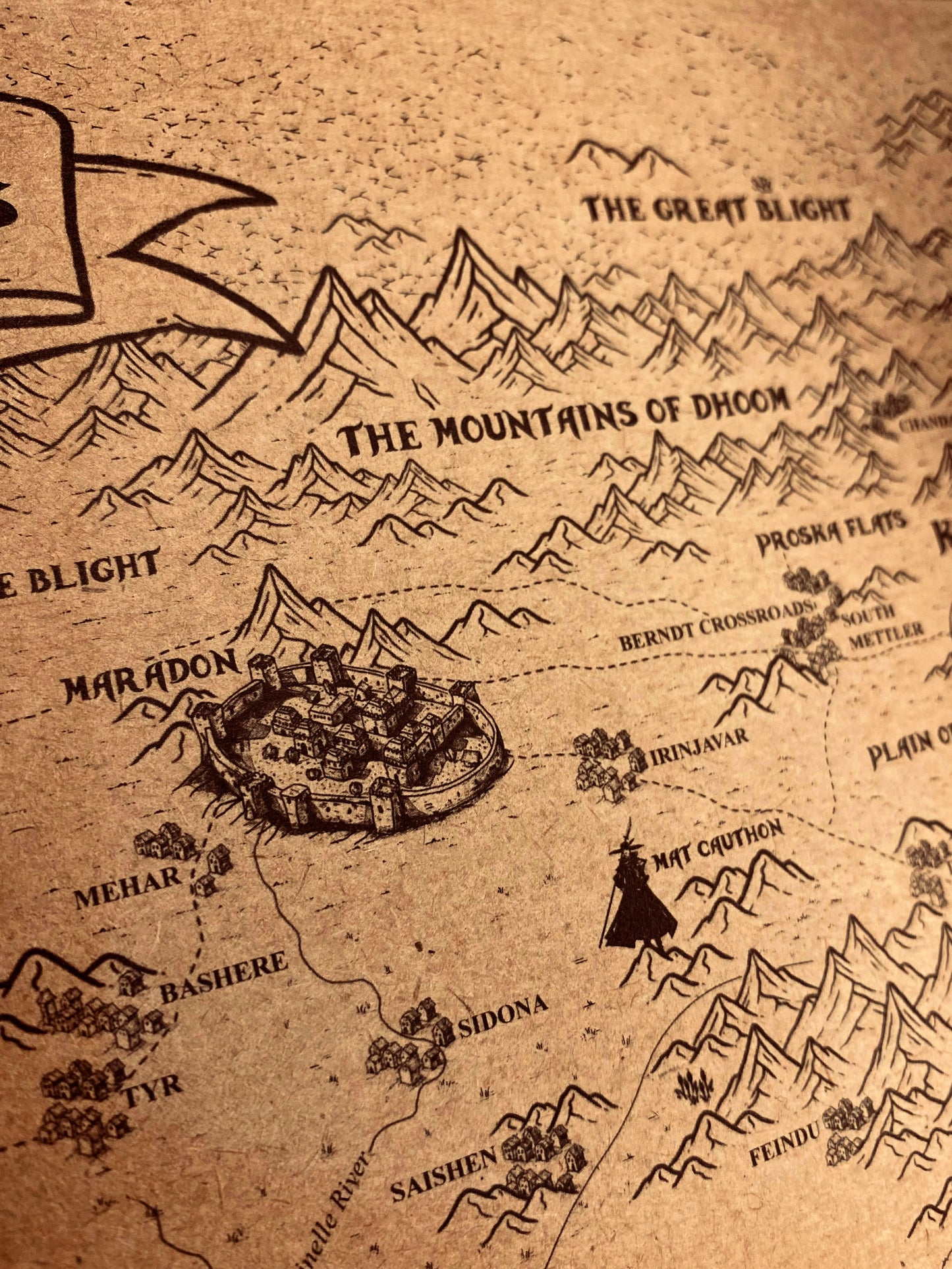 Carte du monde One Piece, Affiche de Monkey D Luffy