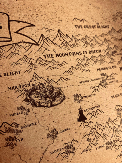 Carte du monde One Piece, Affiche de Monkey D Luffy