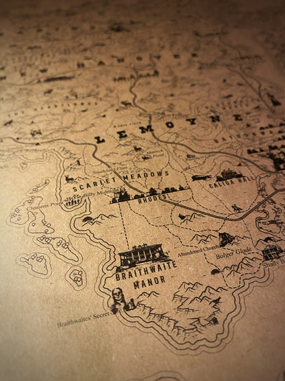 Red Dead Redemption Speculative Game Map, RDR Poster